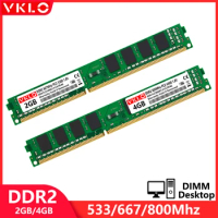 DDR2 2GB 4GB Desktop Memory Ram PC2 6400 5300 1.8V 240Pin 533 667 800Mhz Computer Non-ECC DIMM Memoria Ram For AMD And Intel
