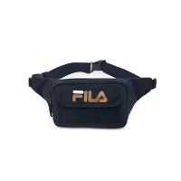 FILA 極簡素色腰包-黑色 BWY-1100-BK