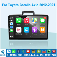 Android 13 Carplay For Toyota Corolla Axio 2 Fielder 3 E160 2012 - 2021 Car Radio Multimedia Video Player GPS No 2din 2 din dvd