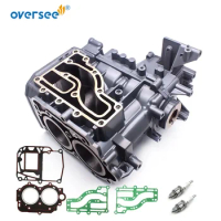 6B4-15100 Crankcase Assy With Gasket For Yamaha Outboard Motor 2T 9.9HP 15HP New Model 15D 9.9D Enduro Series 6B4-15100-00-1S