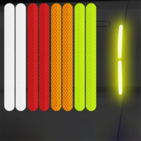 Universal Car Reflective Sticker Tape Waterproof Self Adhesive Conspicuity Safety Caution Reflector Strip Car Mirror Accessories