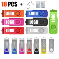 10PCS/wholesale USB Flash Drive 1GB 2GB 4GB 8GB 16GB 32G 64GB 128GB Pen drive to usb Memory Flash Disk Free Custom Logo