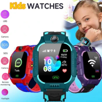 children's smart watch phone calls children's watch boy voice chat girl Sos double camera Lemfo children's gift ios Android