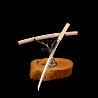 20cm Handmade 1:6 Miniature Japanese Samurai Katana Weapon Model Fit 12" Soldier Mini Katana Sword Knife Collectiable Grade