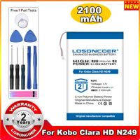 LOSONCOER 2100mAh For KOBO Clara HD N249 , Glo HD Tolino eReader e Book Reader Polymer Battery