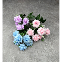 [COD] Zeita - Bouquet bunga P135 CIP (x6) Mawar Lancip Artifisial Dekorasi Tanaman