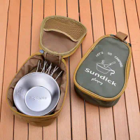 Cutlery Storage Bag Useful Oxford Cloth Cookware Storage Bag Camping BBQ Sierra Cup Carrying Case Camping Accessories