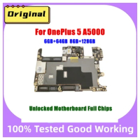 Unlocked Main Board Mainboard Motherboard With Chips Circuits Flex Cable Logic Board For OnePlus 5 OnePlus5 A5000 128GB