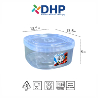 HB935 KOI Toples Nastar SEGI (D=13,5cm) 500ml 1/2kg Plastik Tebal Kue Kering Kacang Permen Bening Bu