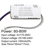 LED Driver 230mA 8-24w 24-40w 40-60w 60-80w 80-120w 100-150w LED Constant Current Driver Power Unit Supply LED Transformer