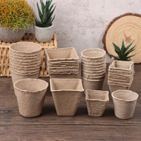 10Pcs Biodegradable Plant Paper Pot Starters Nursery Cup Grow Bags For Flower Seedling Home Gardening Tools