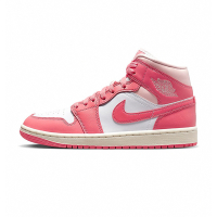 Nike Air Jordan 1 Mid 女鞋 粉白色 草莓 喬丹 經典 穿搭 中筒 運動 休閒鞋 BQ6472-186