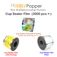 HAPPYPOPPER Film ( Printing ) Cup Sealer 3200 Cups Vacuum 封口膜系列