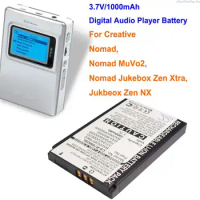 Cameron Sino 1000mAh Media Player Battery for Creative Jukbeox Zen NX, Nomad, Nomad Jukebox Zen Xtra, Nomad MuVo2