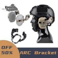 WADSN Tactical Razor Headset ARC Bracket Holder FAST Wendy Helmet Noise Cancelling Headphones Airsoft Accessories Earmor