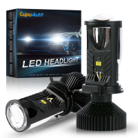 Kanta Projektor LED H4 Mentol Rasuk Tinggi/Rendah 90W 12V 24V 20000 Lumen Kanta Mini LED H4 9003 Hib