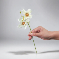 【Floral M】初戀少女白色波斯菊仿真花花材 （3入組）(人造花/塑膠花/假花/裝飾花)