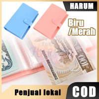 100 Lembar Album Uang Dompet Disiplin Keuangan Organizer Uang Kertas Transparan untuk Koleksi dan Pe