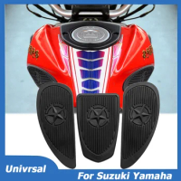 Universal For Honda Kawasaki Suzuki Yamaha Gas Fuel Tank Sticker Cover Protector Side Knee Pad Star Grip Motorcycle Cafe Racer