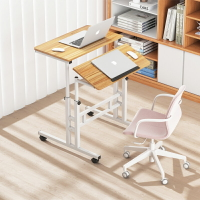 懶人筆記本電腦桌辦公室升降桌臥室簡約移動小桌可折疊旋轉床邊桌