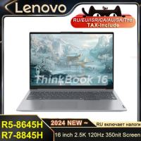 Lenovo ThinkBook 16 Laptop 2024 Ryzen7-8845H/Ryzen5 8645H 16G RAM 1TB SSD 16-Inch 2.5K 120Hz 350nit Screen Computer Notebook PC