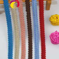 41Yards DIY Clothes Accessories Curve Lace Trim Braided Lace Trimming For Costume Centipede Braid Sewing Lace Ribbon