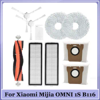 For Xiaomi Mijia OMNI Infinite Robot Vacuum-Mop 1S B116 Vacuum Cleaner Main Side Brush Hepa Filter Mop Parts Accessories