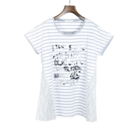 【AZUR】美式塗鴉個性字母T-SHIRT-2色