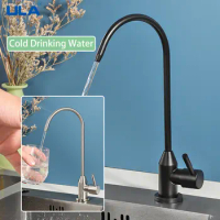 ULA 1/4"Kitchen Faucets Direct Drinking Tap Stainless Steel Water Purifier Faucet Single Cold Water Sink Faucet Filter Faucet