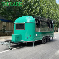 WECARE Commercial Concession Movable Kitchen Pizza Burger Food Trailer with Full Kitchen Equipments
