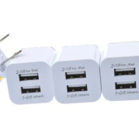 500pcsUS Plug USB Mobile Phone Chargers Travel Fast Charging Adapter Portable Dual Usb Wall Charger for iPhone 11 Samsung Xiaomi