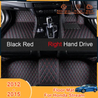2012-2015 Foot Pad Carpets for Honda Stream 2015 2014 2013 2012 Accessories Floor Mats Right Hand Drive Cover Non-Slip XPE