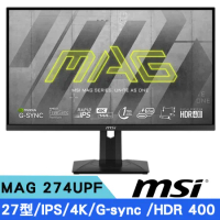 MSI 微星 MAG 274UPF 27型 IPS 4K 144Hz 電競螢幕