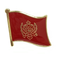Montenegro 蒙特內哥羅 (黑山)國旗 徽章 別針 國旗配飾 紀念徽章 國慶 辨識 造型 時尚