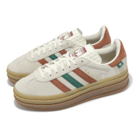 【adidas 愛迪達】休閒鞋 Gazelle Bold W 女鞋 棕 橘 綠 Maple Leaf 厚底 麂皮 愛迪達(IG3685)