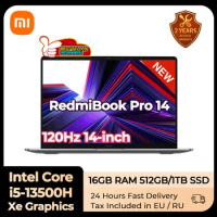 Xiaomi RedmiBook Pro 14 2024 Laptop 13th intel i5-13500H Xe Graphics 16GB DDR5 512GB/1T SSD 14-inch 120Hz IPS Screen Notebook PC