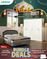 GrahaLiving - Lemari Pakaian Baju Gantung Gamis Hijab 4, 5 , 6 Pintu Tinggi Scandinavian Putih White