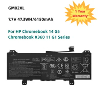 7.7V 47.3WH GM02XL Laptop Battery For HP Chromebook 14 G5 Chromebook X360 11 G1 Series 917679-271 HSTNN-DB7X HSTNN-UB7M GM02