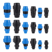 PE Pipe Reducer Fitting System Connection Hose Connector 25-50mm to 20-40mm Garden Farmland Irrigation Accessories