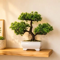 Bunga Hias Artificial Mawar Tulip Mini Pot Dekor Minimalis Ruang Tamu Ungu