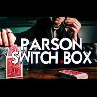 Parson Switch Box (Red) by Davey Rockit Gimmick Card Magic Tricks Turn Card Box Into Switching Device Magician Close up Fun