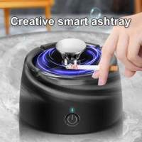 Indoor Smokeless Ashtray Multifunctional Air Purifier USB Rechargeable Smart Ashtray for Car Home Office for Men Husband Father