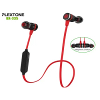 Plextone BX335 Wireless Bluetooth 4.0 Magnetic Switch HiFi Stereo Sport In-ear Earphones with MIC