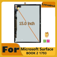 15.0" For Microsoft Surface Book 2 Book2 1793 LCD Display Touch Screen 3240x2160 Digitizer Assembly For surface book 2 Screen