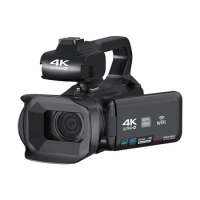 4K Video Recorder Camera 64MP Camcorder for Stream Rotate 4.0Inch Touch Screen Professional Digital Camera