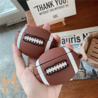 Hot Sports Football Rugby Cover for Apple AirPods 1 2 Pro Case Wireless Bluetooth Earphone Charging Box Cover For Airpods 3