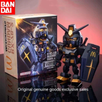 Bandai Authentic Mcdonald's Gunpla Qmsv Mini Rx-78-2 Gundam Angus Action Doll High-quality Tide Play Collection Robot Doll Toy
