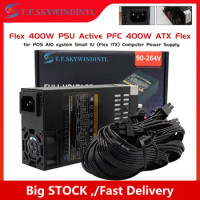 T.F.SKYWINDINTL 400W Modular Power Supply Small 1U Computer Gamer PSU Mini ITX Flex-ATX 400W for ITX PC Active PFC for POS AIO