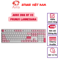 Bàn phím cơ AKKO 3108RF V3 Prunus Lannesiana (2.4GHz / USB Type-C, No LED, No Hotswap)