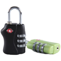 3-digit Dial Combination Password Lock Mini Luggage Code Padlock ABS Anti-Theft For Travel Security Backpack Suitcase